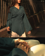 MEERA- Green Wrap Co-Ord