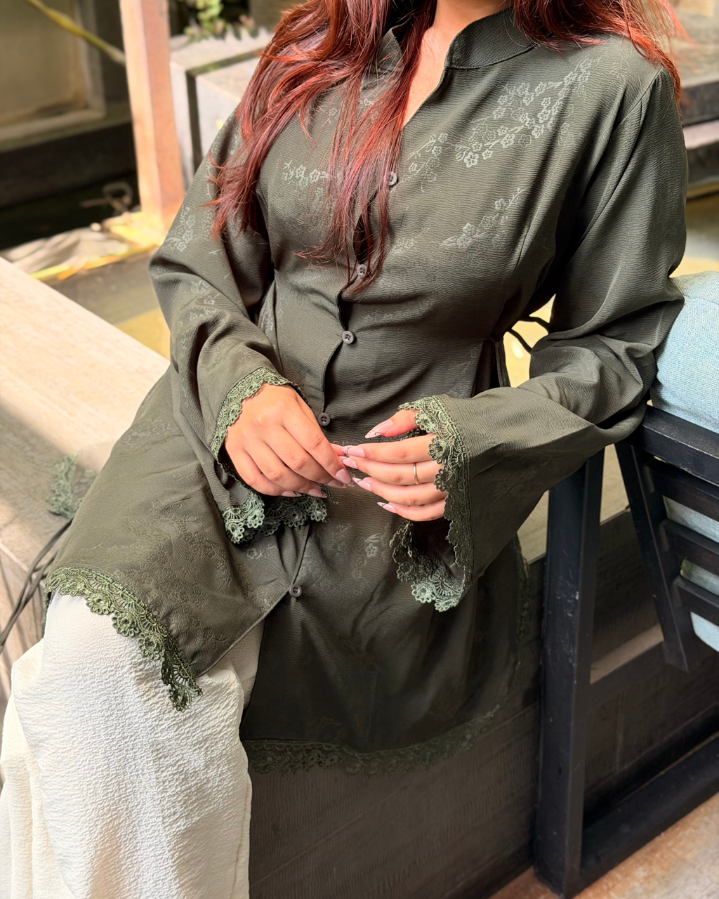 FITOOR — Green Full Sleeve Set