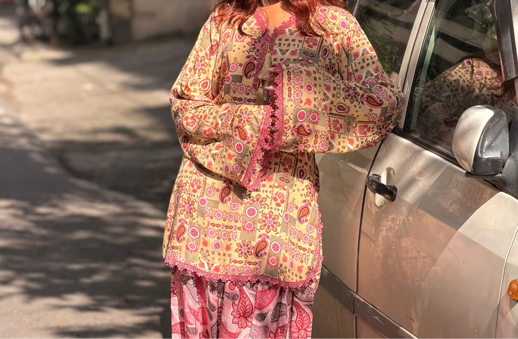 SUBHA — Yellow Farshi Salwar Set