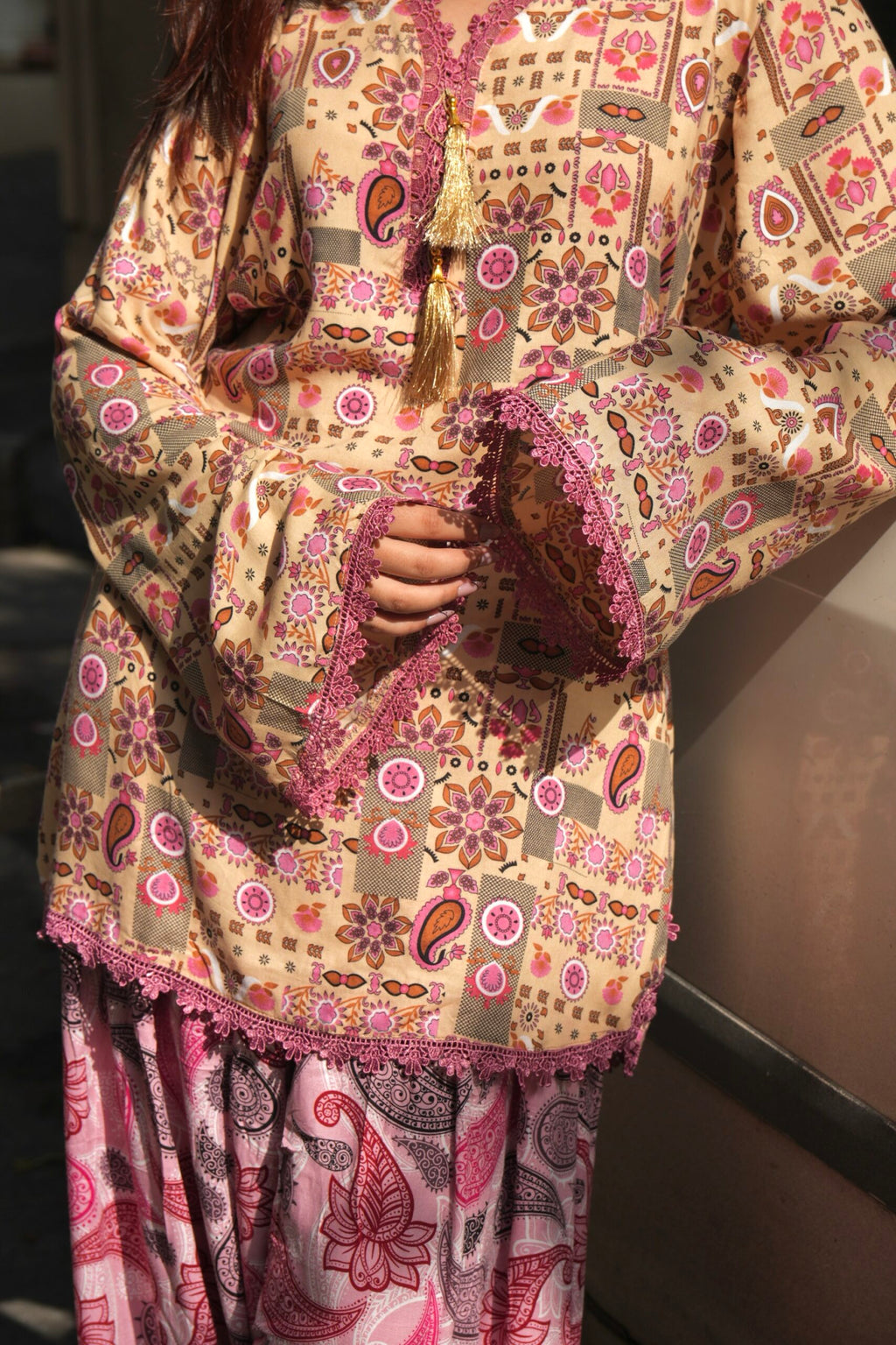 SUBHA — Yellow Farshi Salwar Set