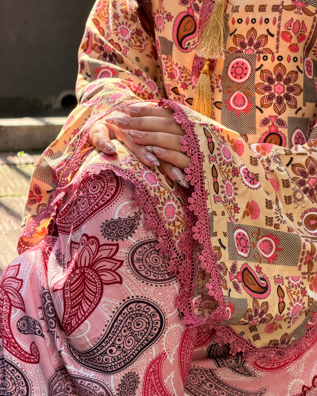 SUBHA — Yellow Farshi Salwar Set