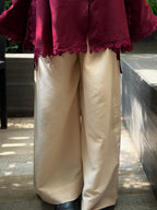 FITOOR — Maroon Full Sleeve Top Co-ord Set