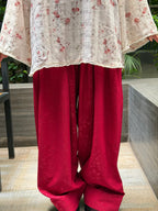 FALAQ — Red Farshi Salwar Set