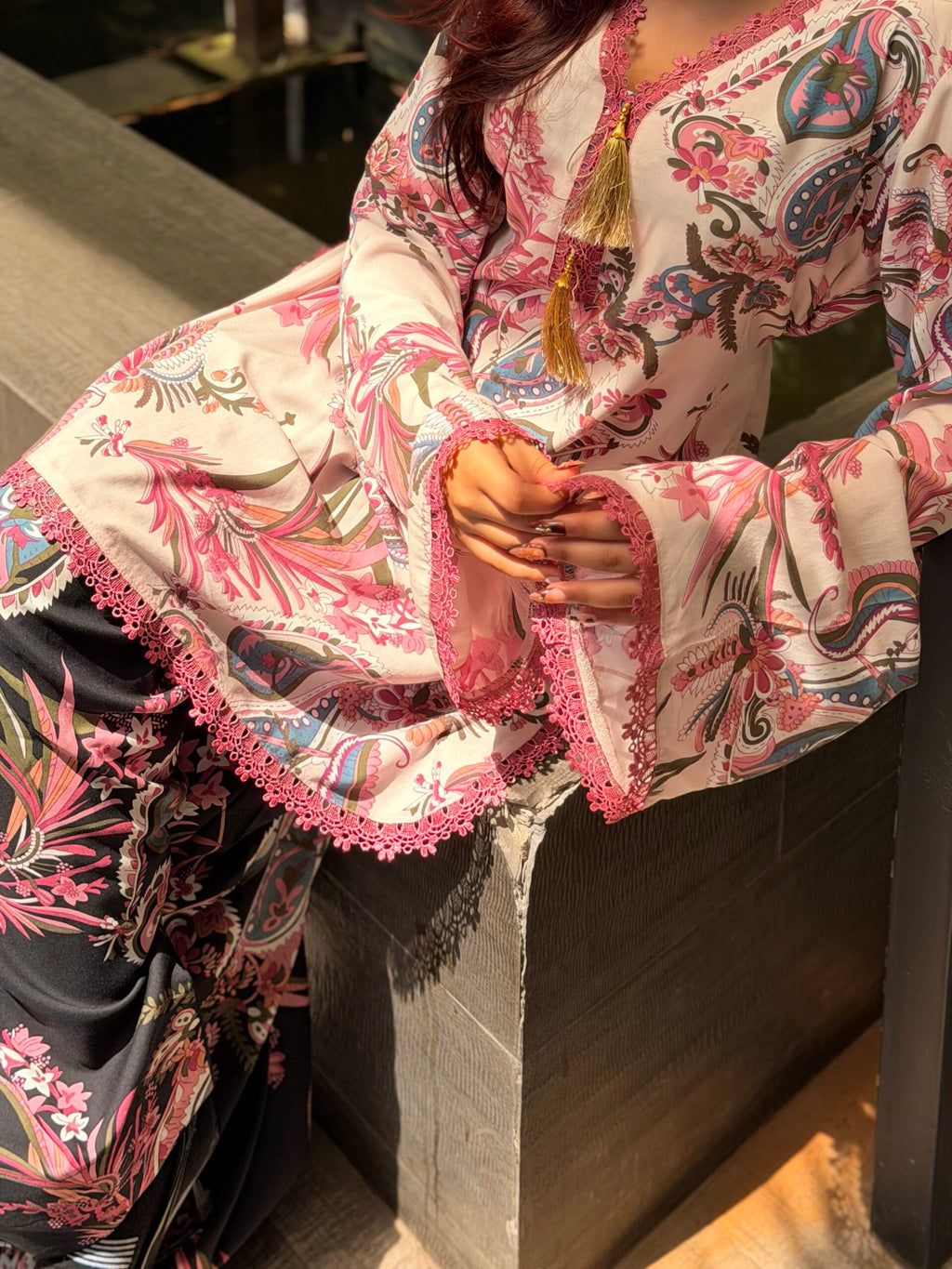 SUBHA — Floral Farshi Salwar Set