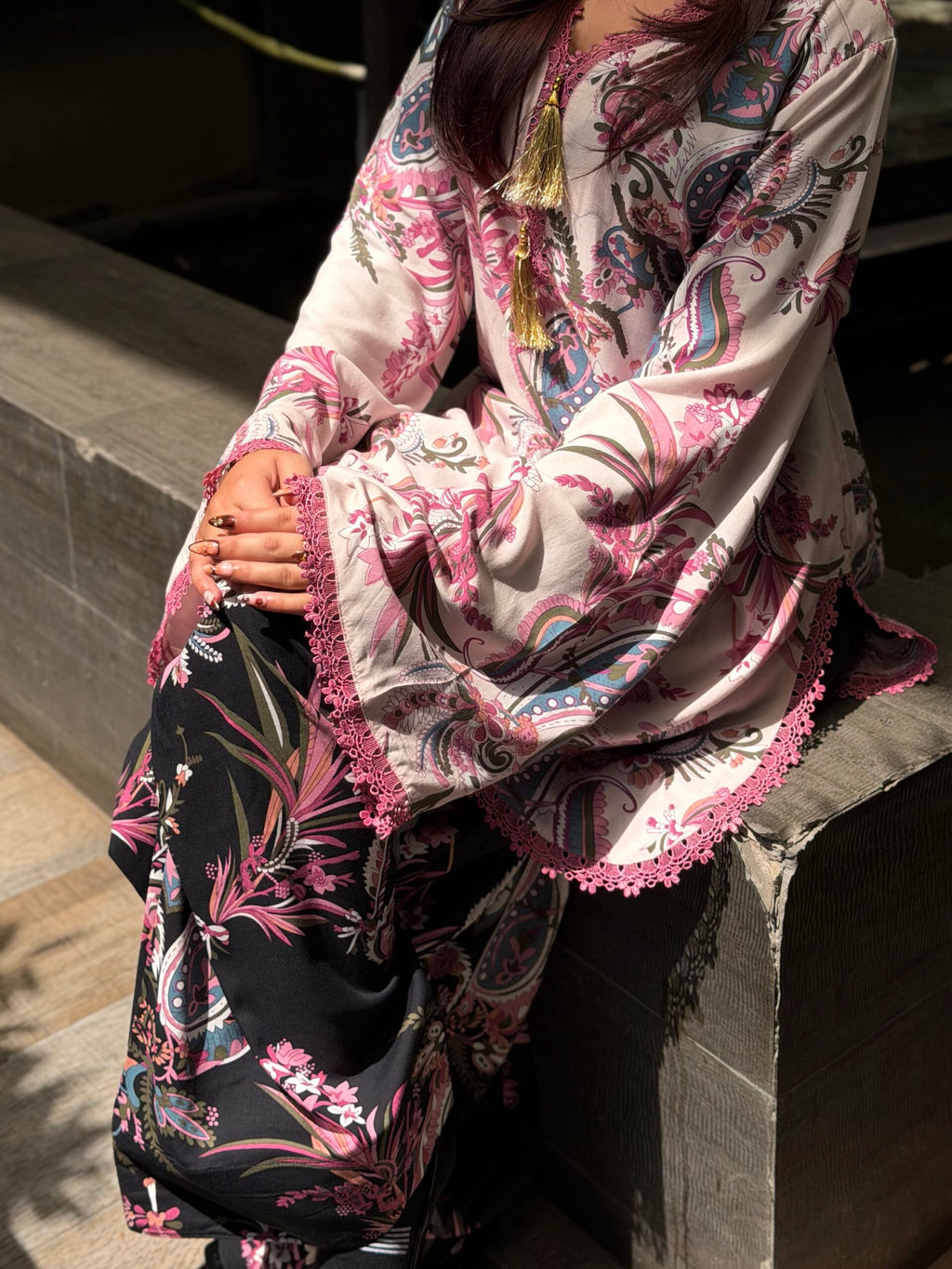 SUBHA — Floral Farshi Salwar Set