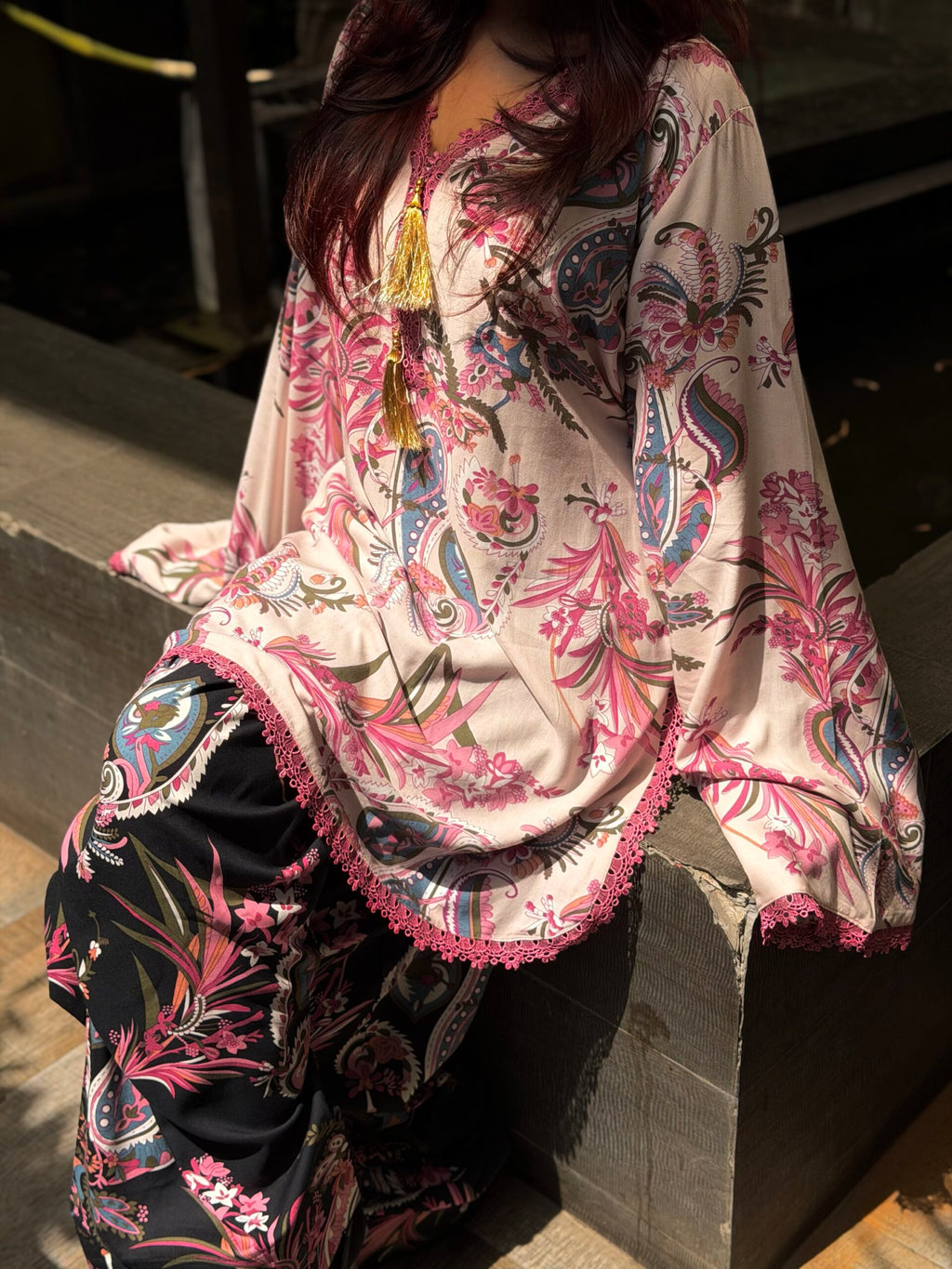 SUBHA — Floral Farshi Salwar Set