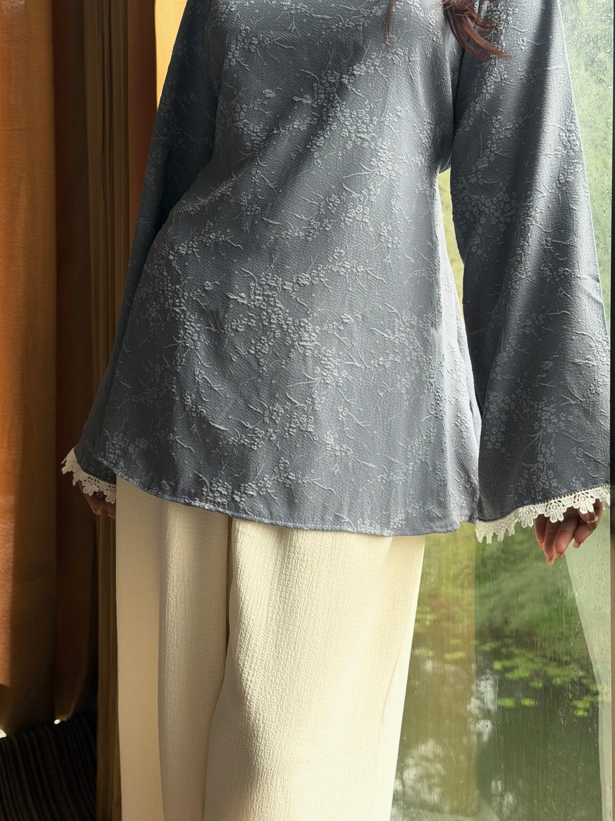 Heer Ocean Blue Short Kurti Set