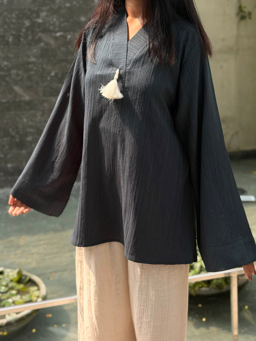 HAYAH — Sea Green Kurti Set