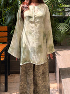 FALAQ — Light Green Farshi Salwar Set