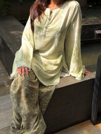 FALAQ — Light Green Farshi Salwar Set